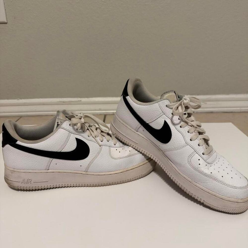 Nike Air Force 1 Low White Black Men’s Sneakers Size 11.5